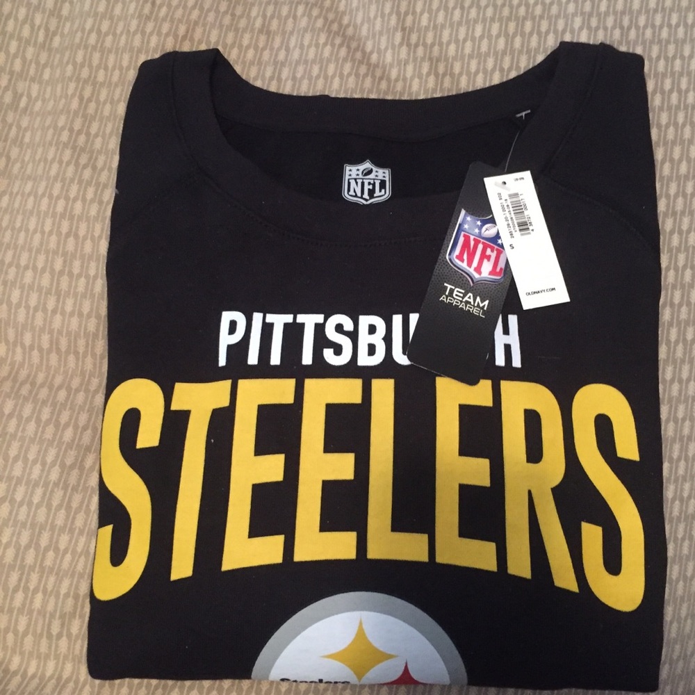 NWT Old Navy Steelers NFL Crew Sweatshirt Small